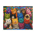 Colorful Cats Row Art Puzzle 520-piece
