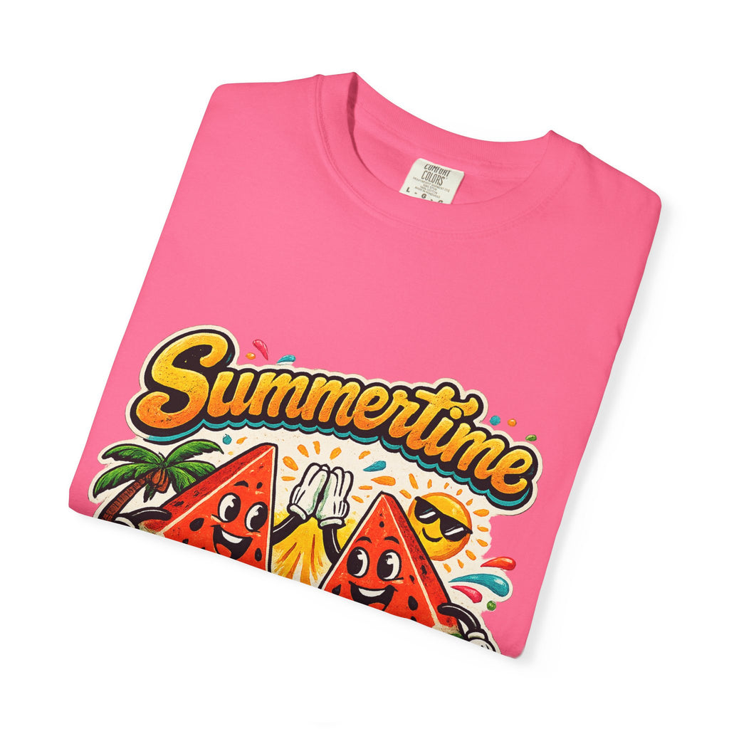 Summertime Fun Time Watermelon Graphic T-Shirt