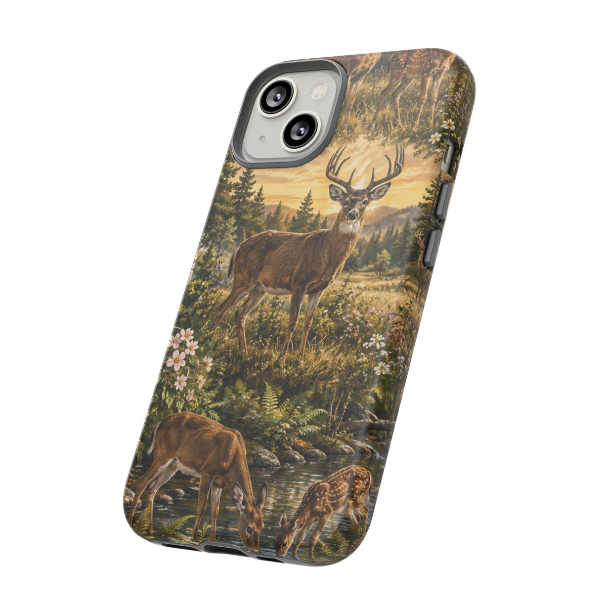 Deer Forest Phone Case — Woodland Bucks Nature iPhone Cover