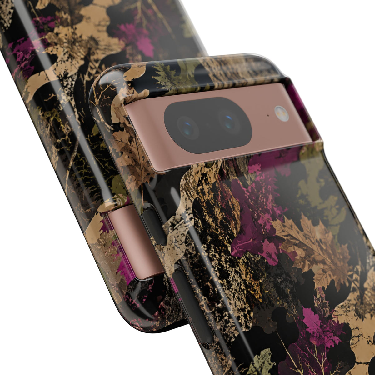 Camo Floral Tough Phone Case — Rugged Nature-Inspired Protection