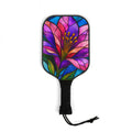 Pickleball Paddle Set — Stained Glass Floral Pickleball Kit (2 Paddles + Balls)