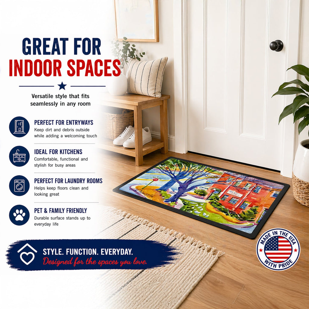 Harbour Doormat Indoor Outdoor 24H X 36W Front Door Mat Rugs for Entryway, Non Slip Washable Low Pile,