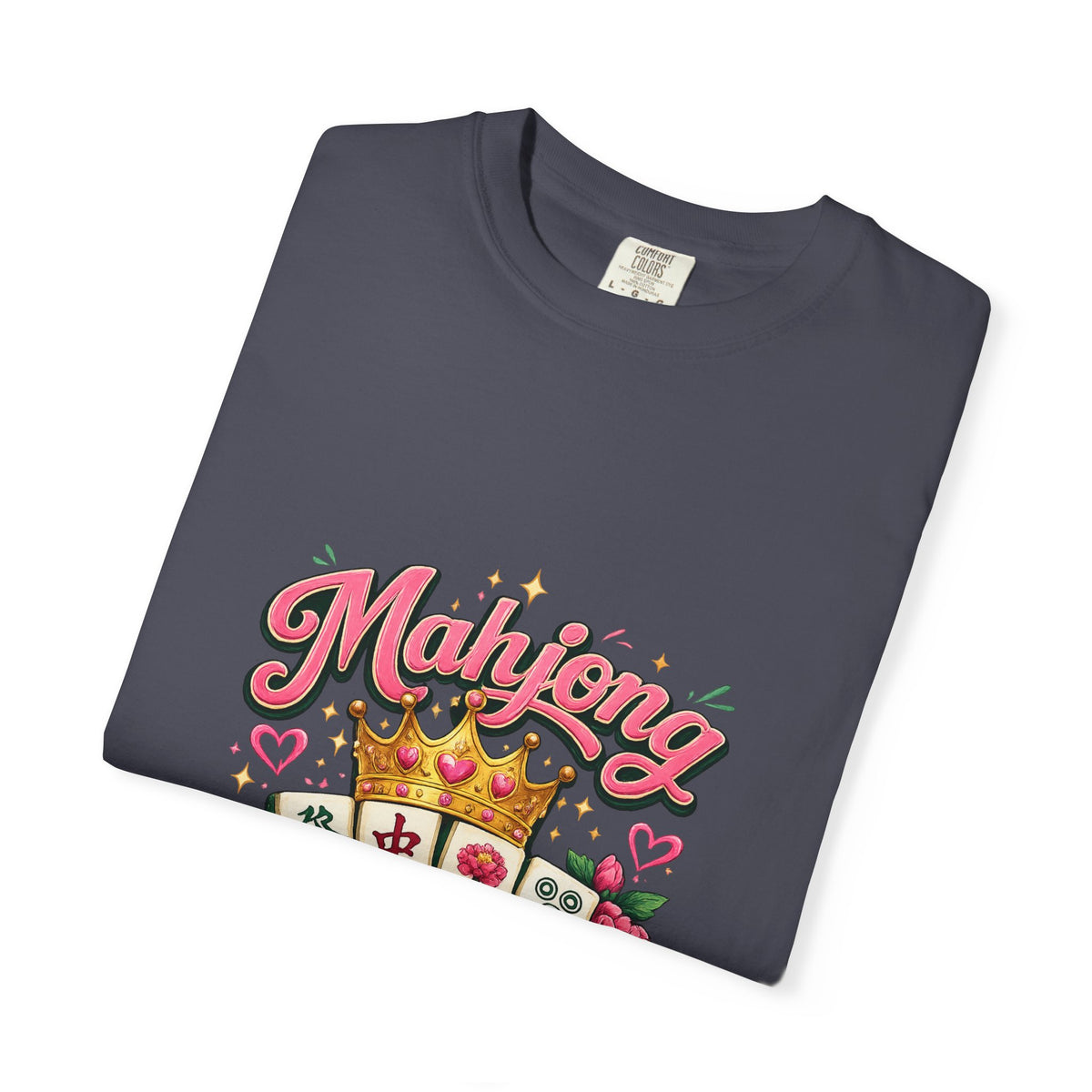 Mahjong Queen T-shirt | Mahjong Tiles Floral Design