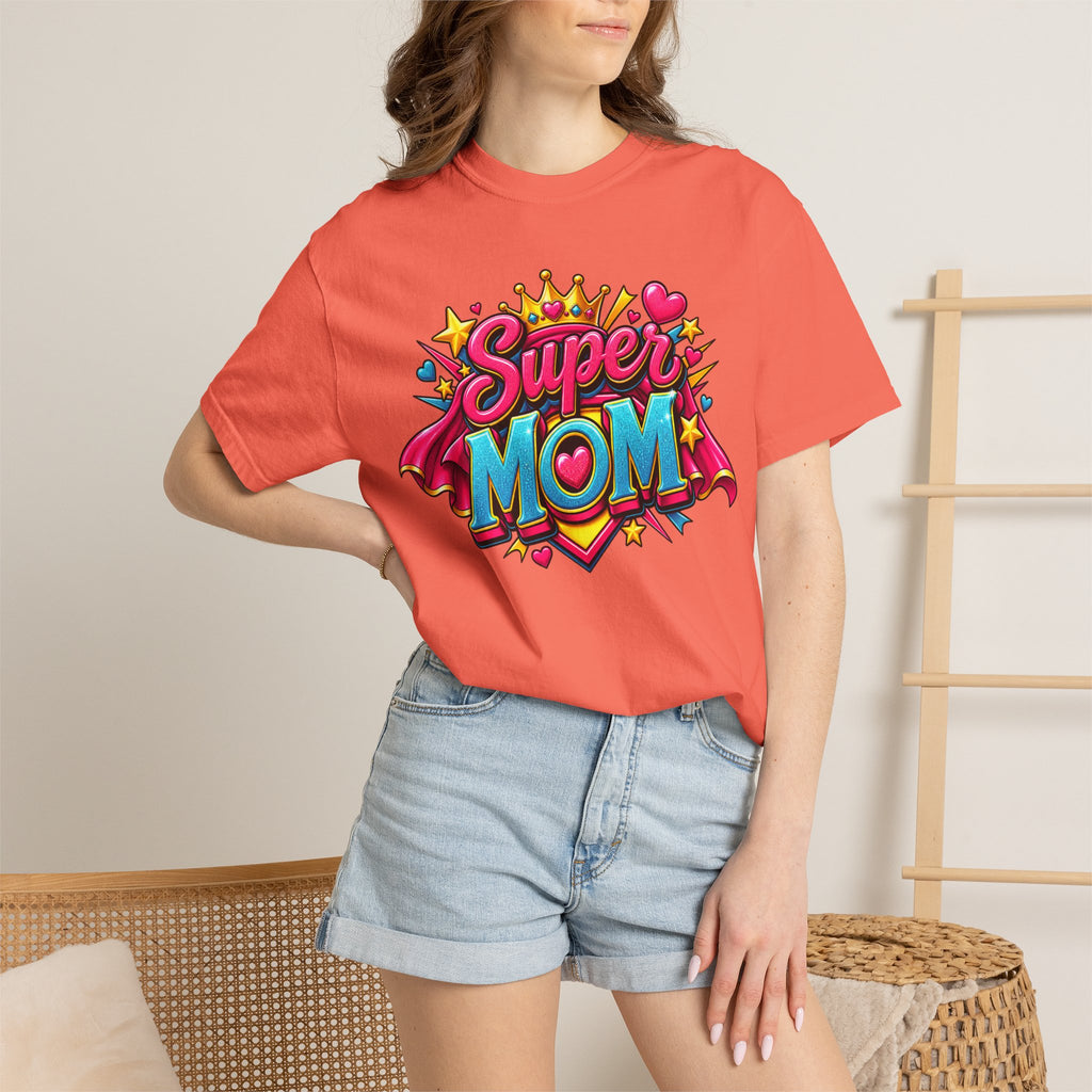 Super Mom T-Shirt — Colorful Comic-Style Mother's Day Tee