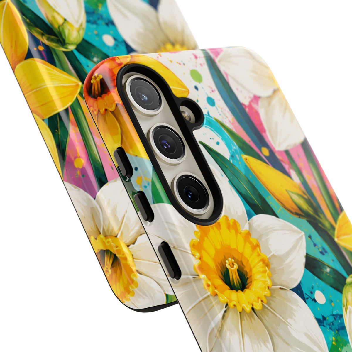 Daffodil Floral Phone Case — Bright Spring Garden Protective Cover