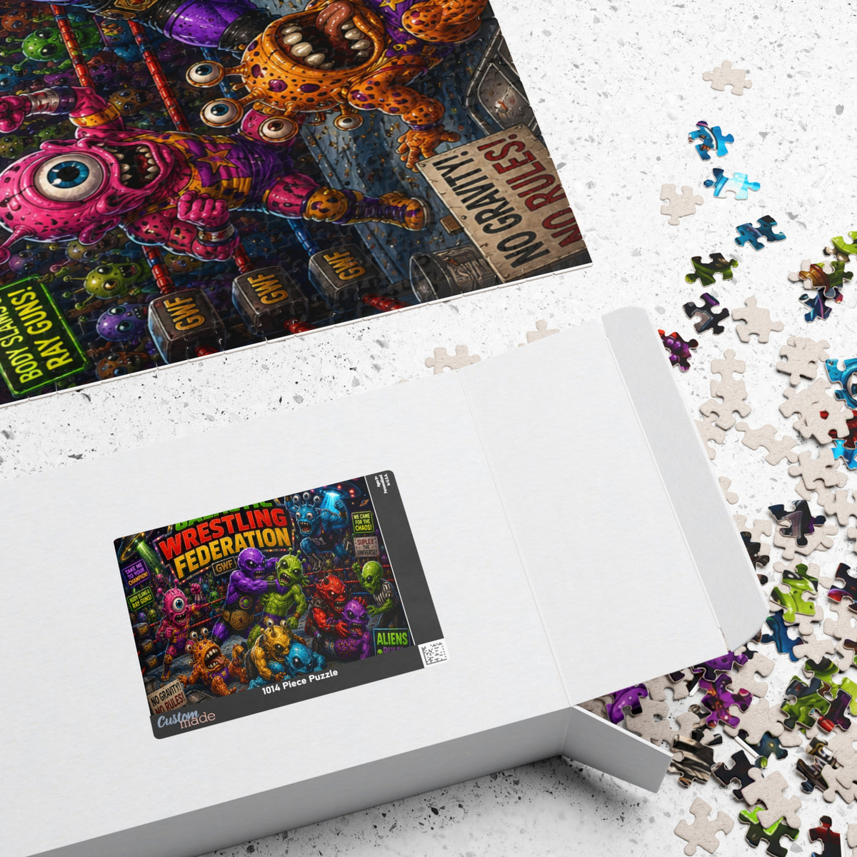 Galactic Wrestling Federation aliens puzzle | Jigsaw Puzzle