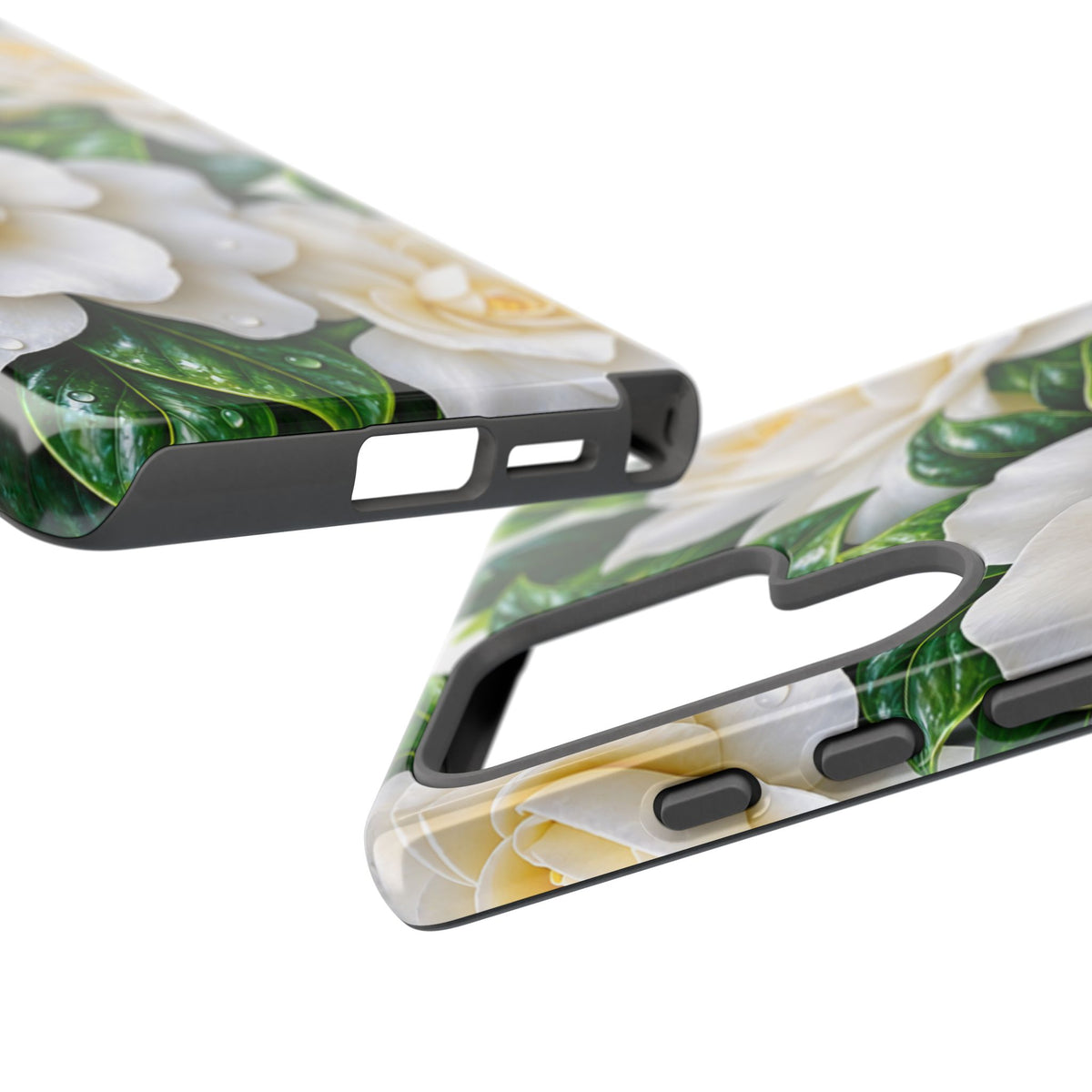 Floral Camellia Tough Case — White Gardenia Phone Cover
