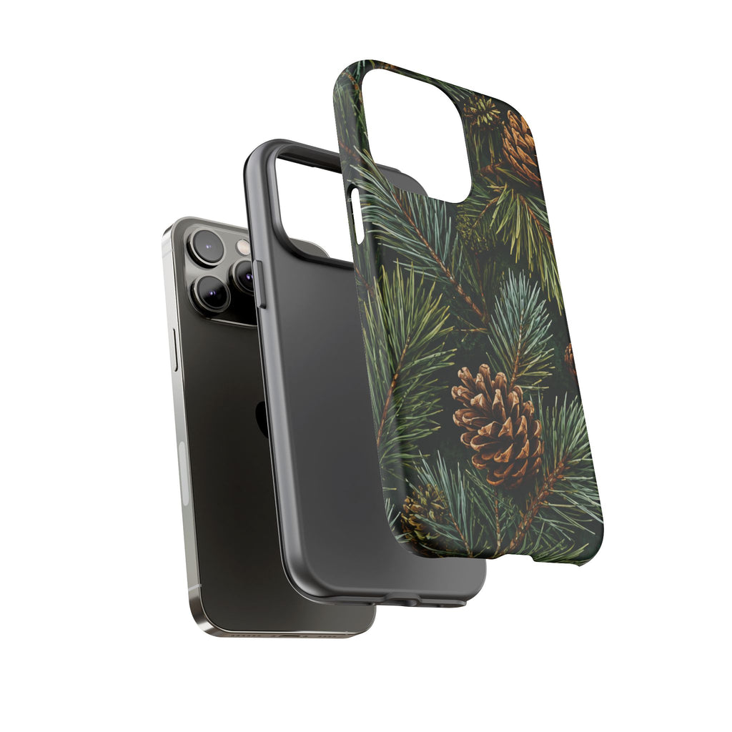 Pinecone Pines Phone Case — Festive Evergreen iPhone Cover