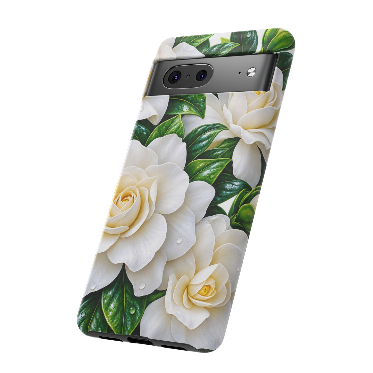 Floral Camellia Tough Case — White Gardenia Phone Cover