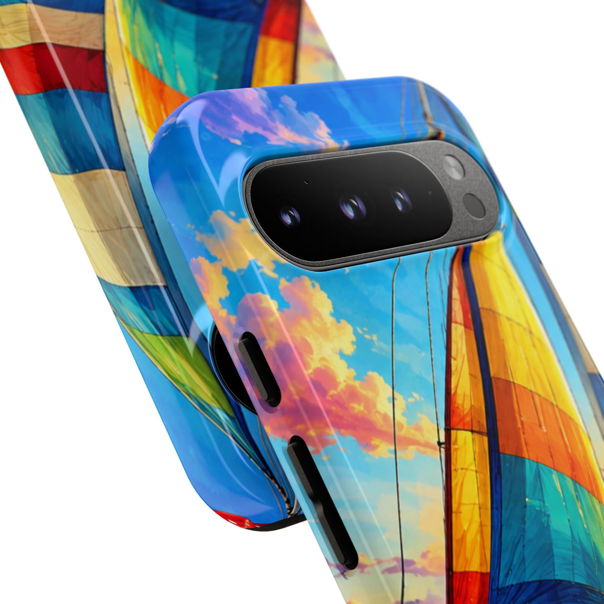 Sailboat Sunset Phone Case — Colorful Nautical iPhone Cover