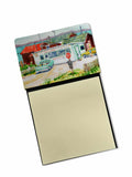 Tacoma Beer and Boiled Shrimp Market Watercolor Sticky Note Holder Refillable Dispenser Desk Accessory 3x3 Pad Gift