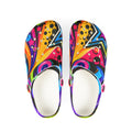 Colorful Graffiti EVA Foam Clogs — Lightweight Slip-On Shoes