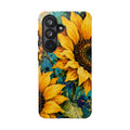 Sunflower Art Phone Case — Vibrant Yellow Floral Tough Case