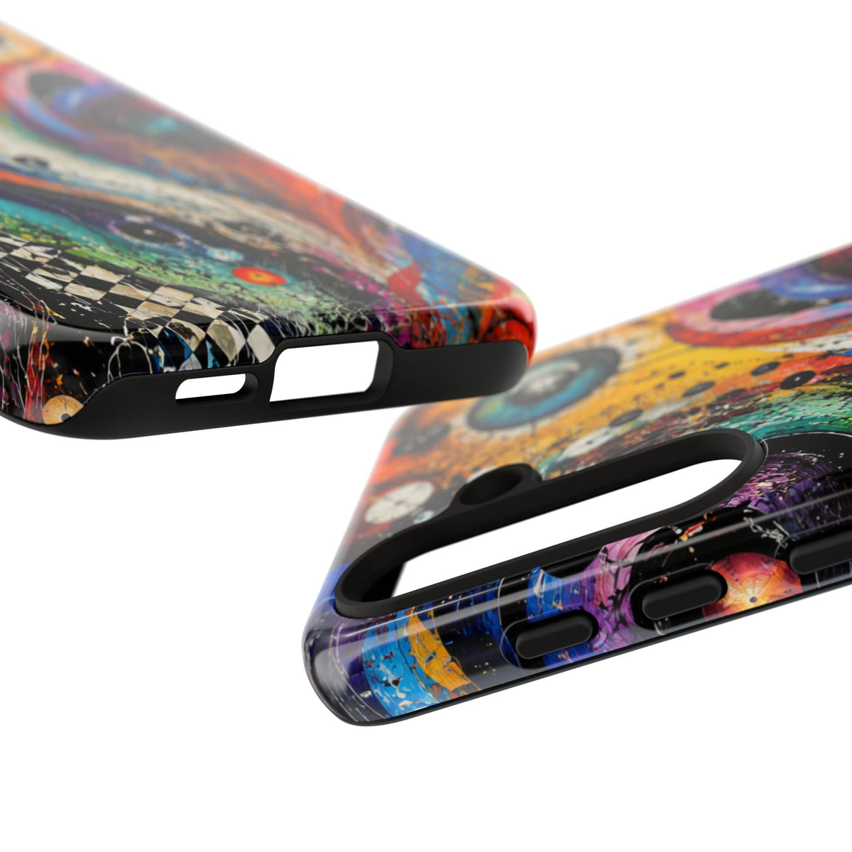 Abstract Cosmic Swirl Phone Case — Colorful Artistic iPhone Tough Case