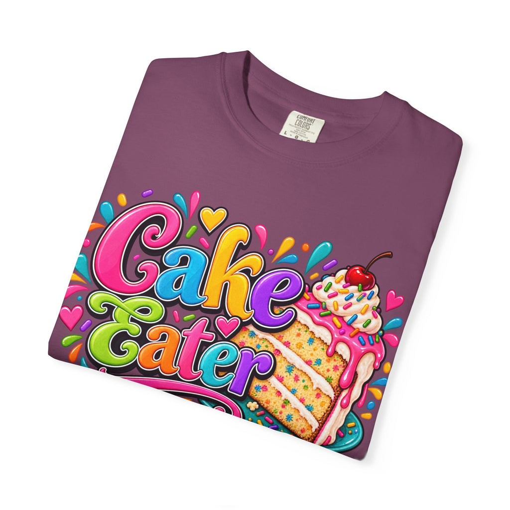 Cake Eater T‑Shirt — Colorful Slice Graphic Tee for Dessert Lovers