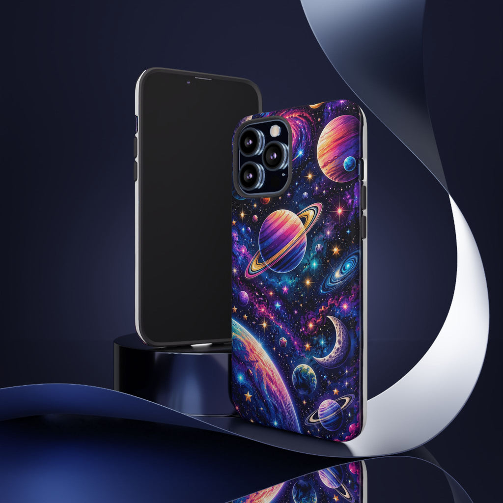 Colorful Galaxy Planets phone case | Tough Case