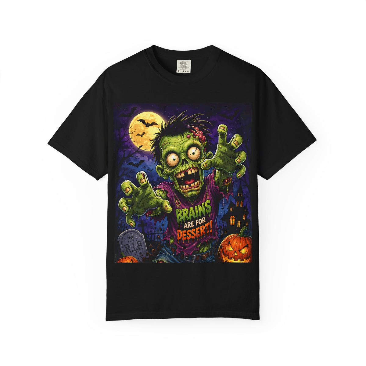 Brains Are For Dessert zombie tee | Halloween shirt