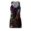 Skull Rider Racerback Dress — Gothic Biker All-Over Print