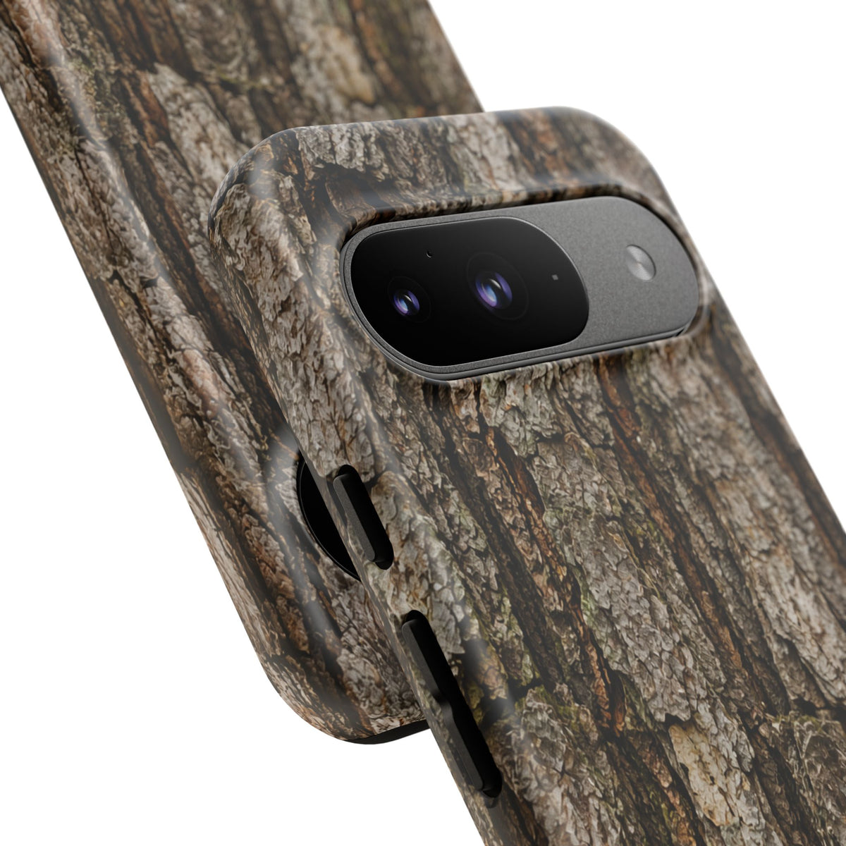 Bark Texture Phone Case - Rugged Woodland Camouflage for Nature Lovers