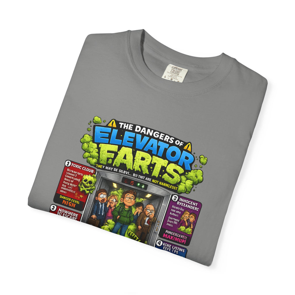 Elevator Farts chart T-shirt | Funny Bathroom Humor Tee