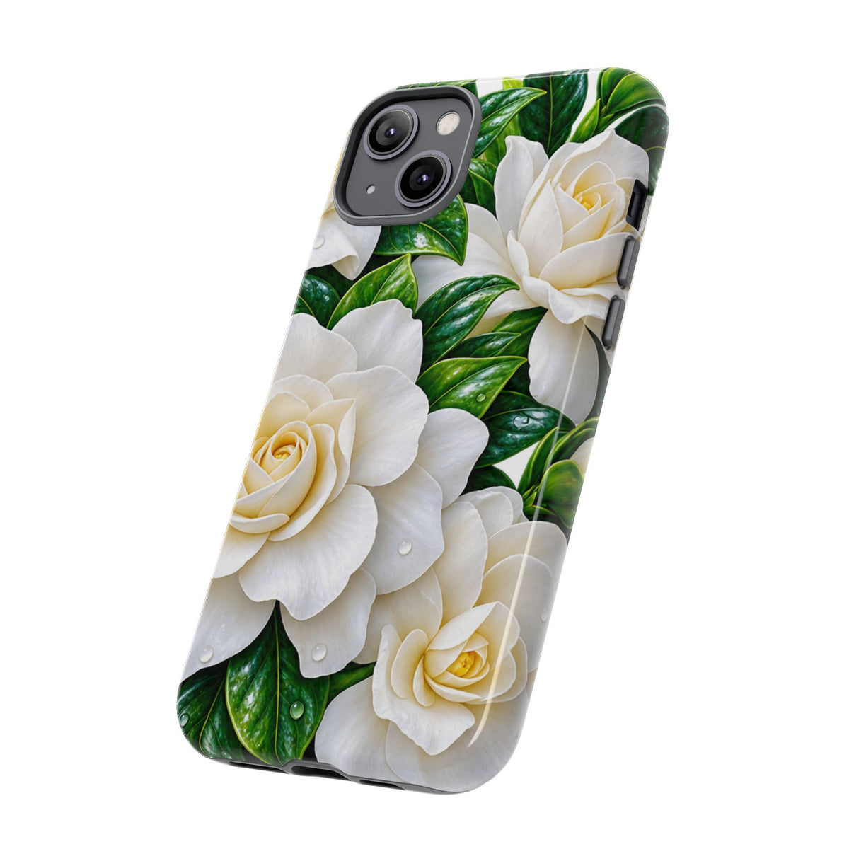 Floral Camellia Tough Case — White Gardenia Phone Cover