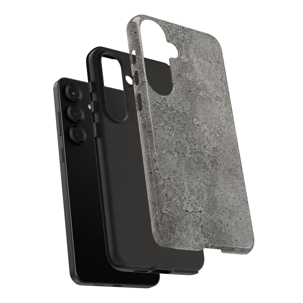 Concrete Texture Phone Case — Rugged Grey Protective iPhone Cover