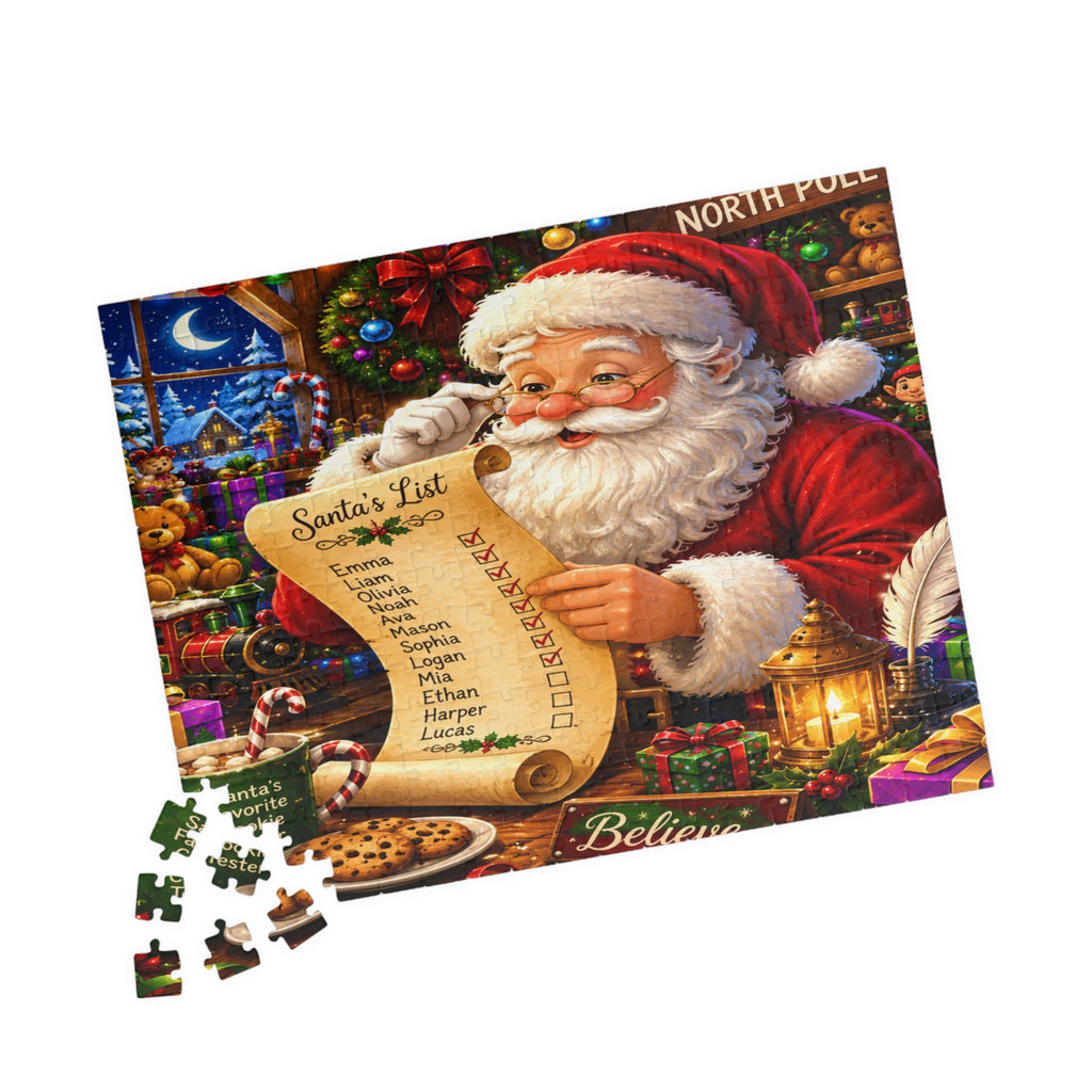 Santa’s List Jigsaw Puzzle — Festive 110/252/520/1014-Piece Christmas Puzzle