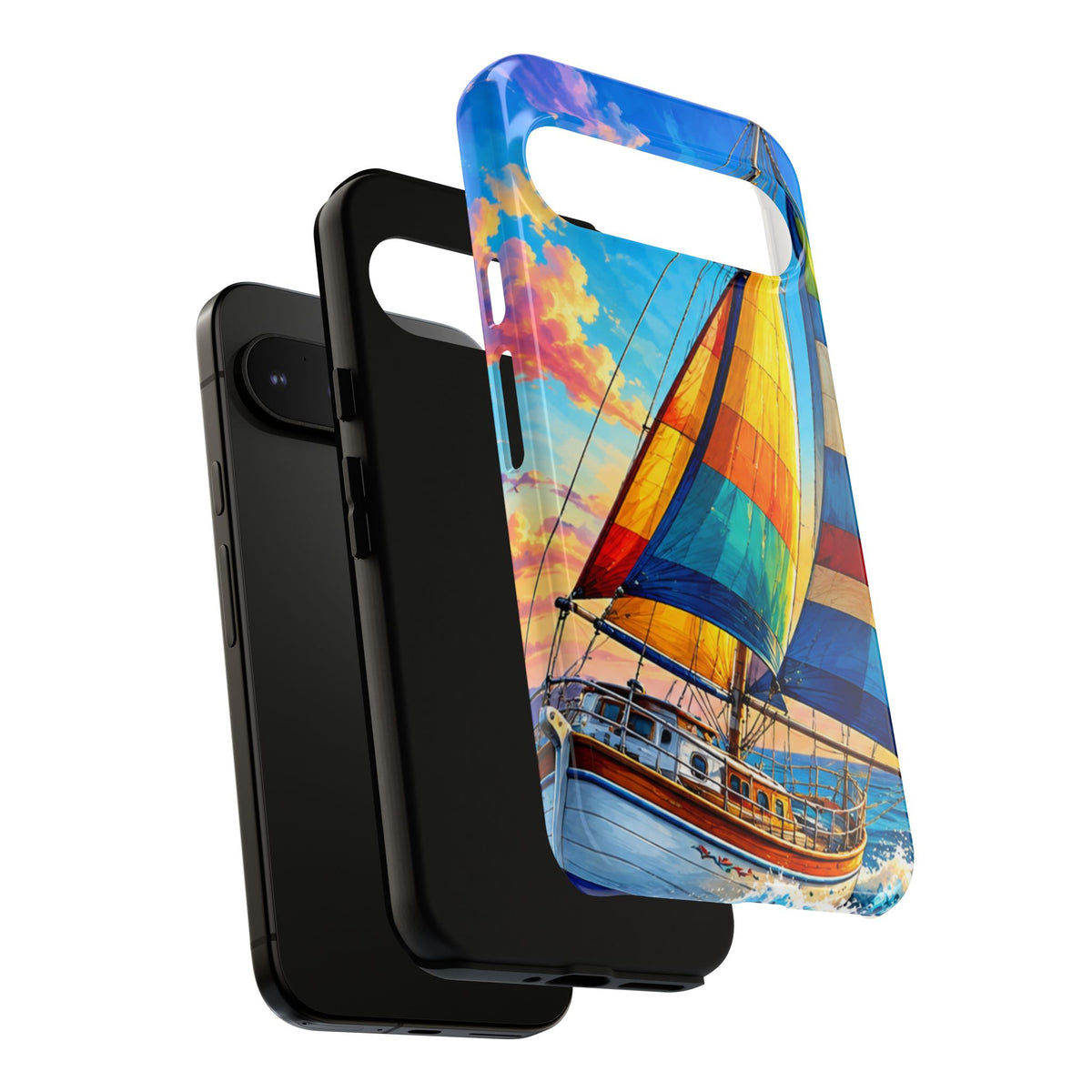 Sailboat Sunset Phone Case — Colorful Nautical iPhone Cover
