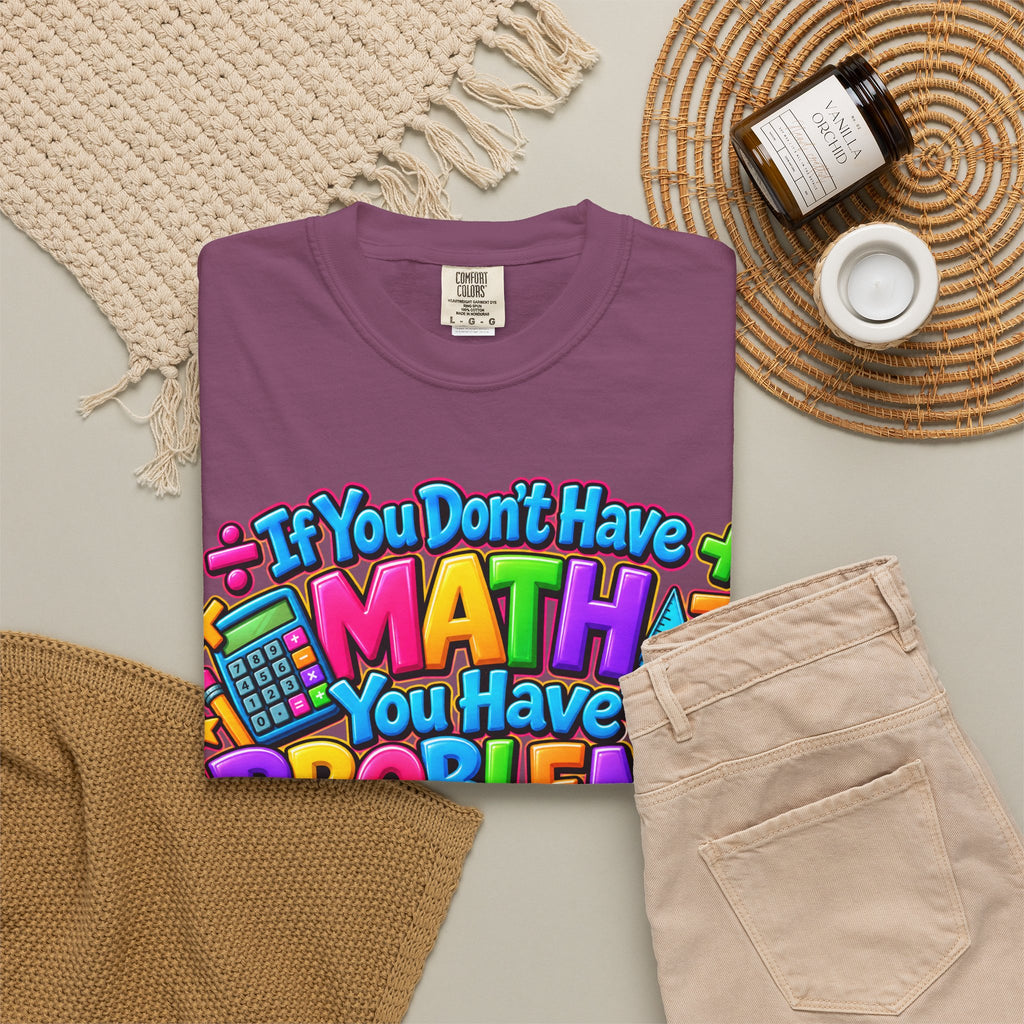 If You Don't Have Math You Have Problems T-Shirt — Colorful Math Teacher & Student Tee