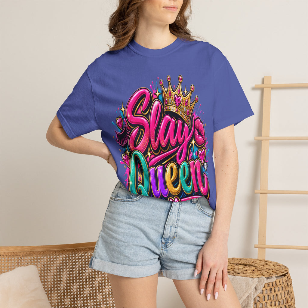 Slay Queen graphic T-Shirt | Crown graffiti style