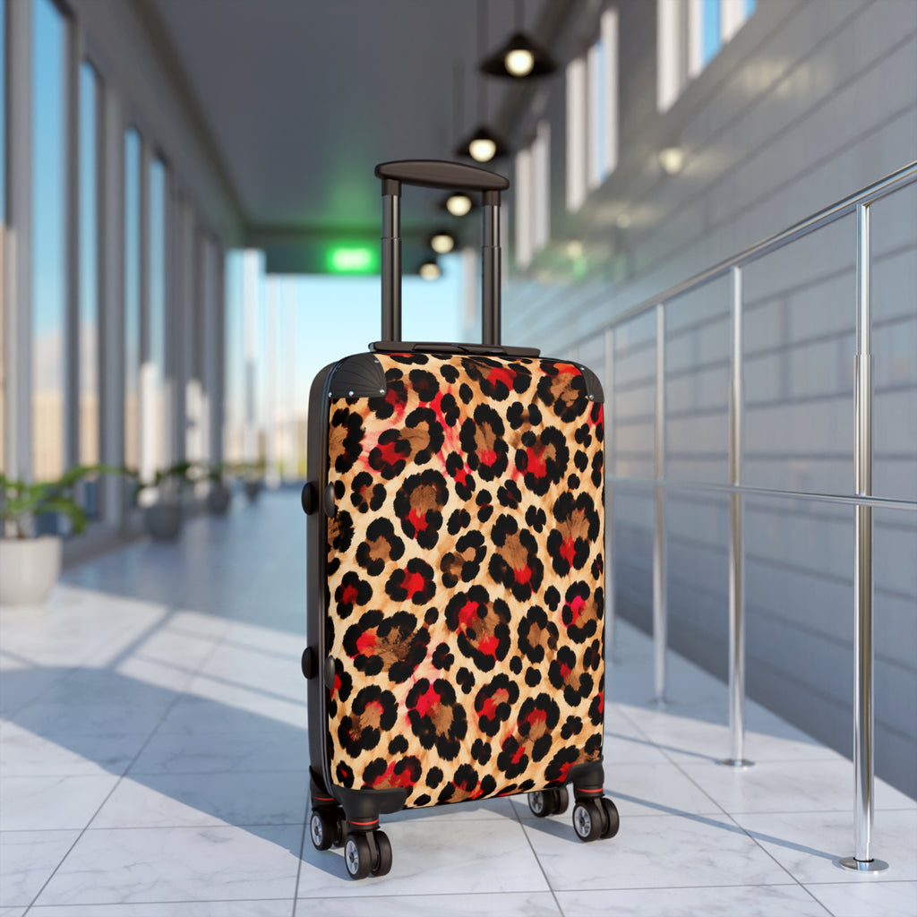 Leopard Print Carry-On Suitcase – Bold Animal Print Travel Luggage