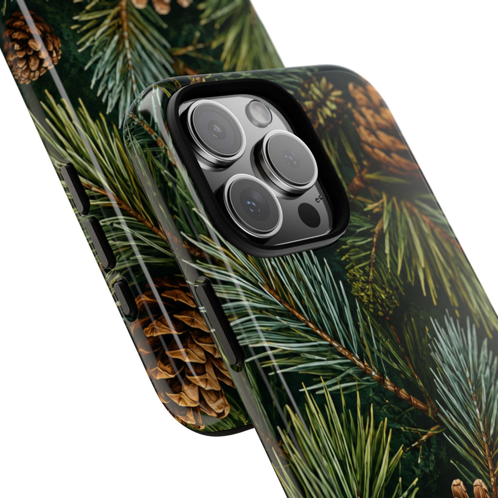 Pinecone Pines Phone Case — Festive Evergreen iPhone Cover