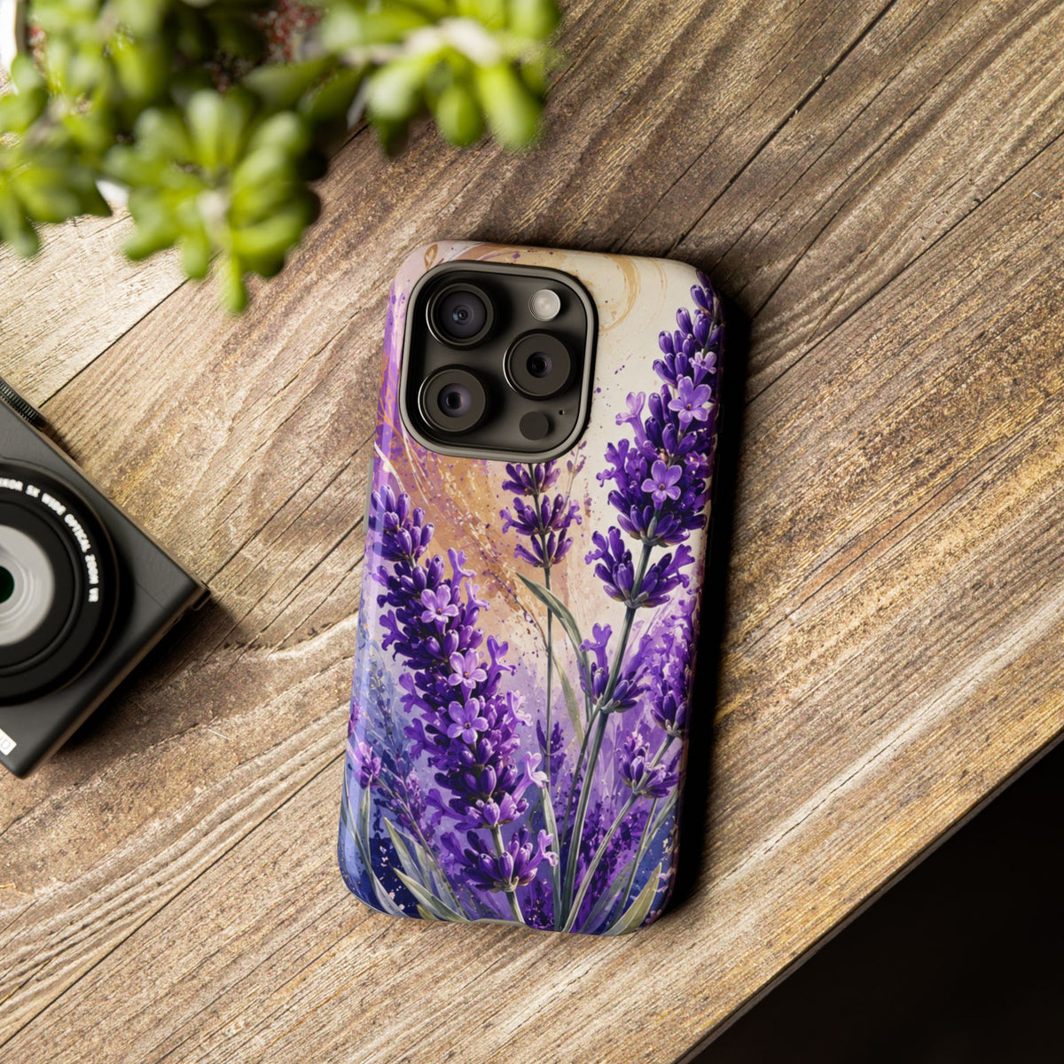 Lavender Bouquet Tough Phone Case — Protective Floral iPhone Case