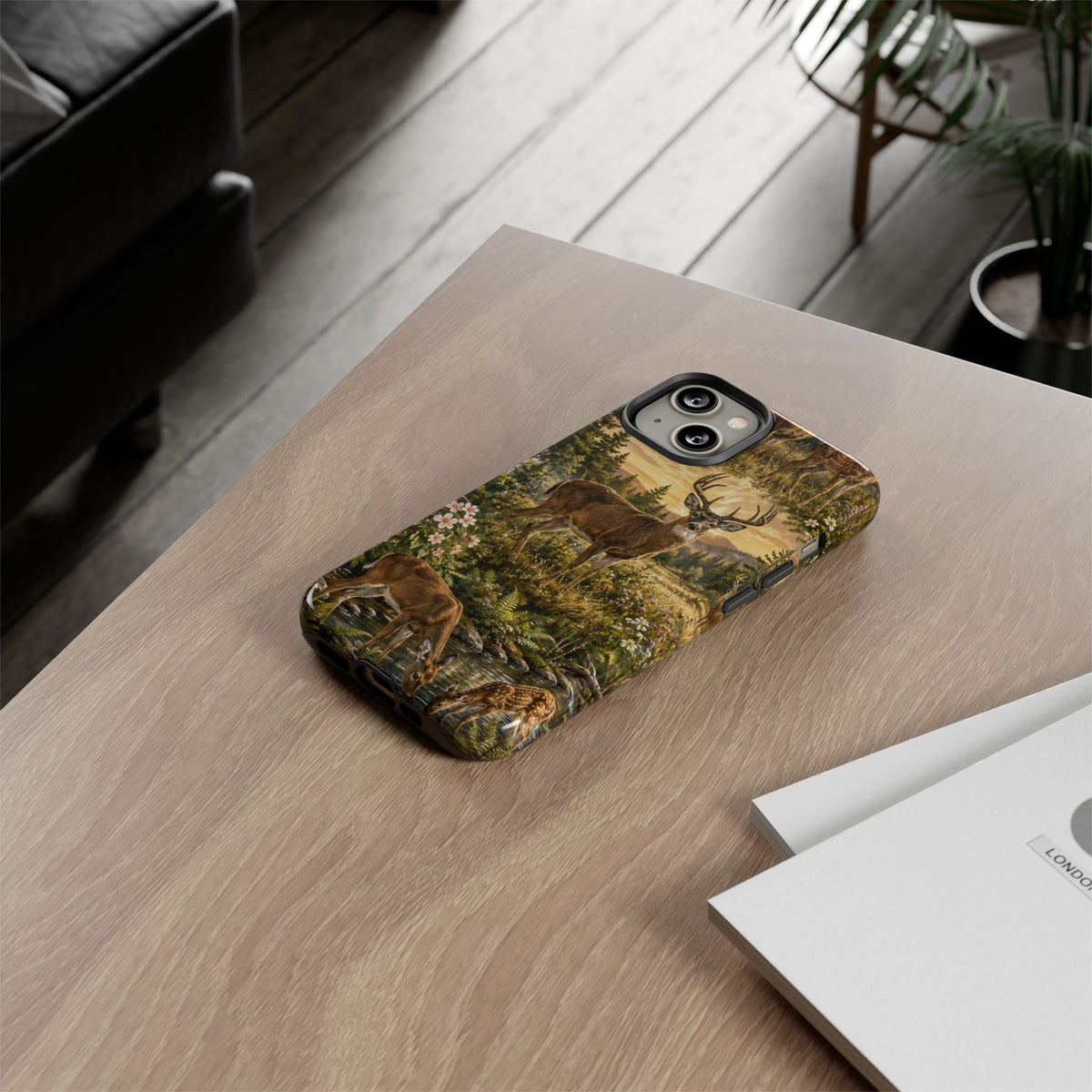 Deer Forest Phone Case — Woodland Bucks Nature iPhone Cover