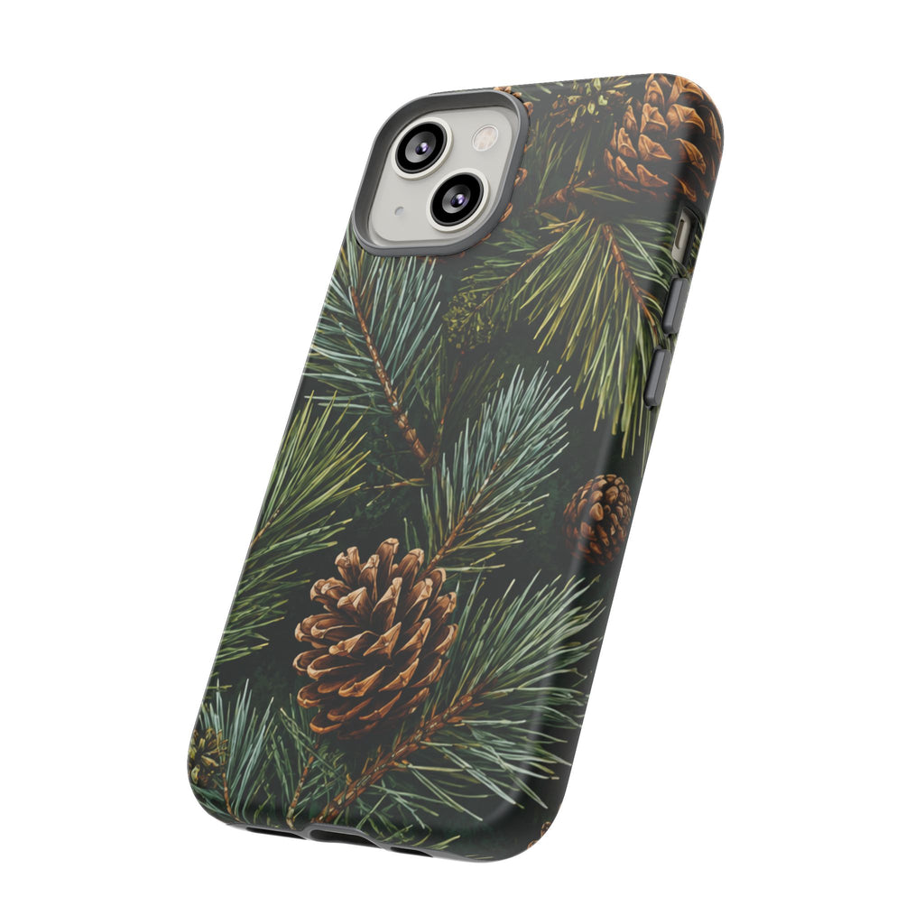 Pinecone Pines Phone Case — Festive Evergreen iPhone Cover