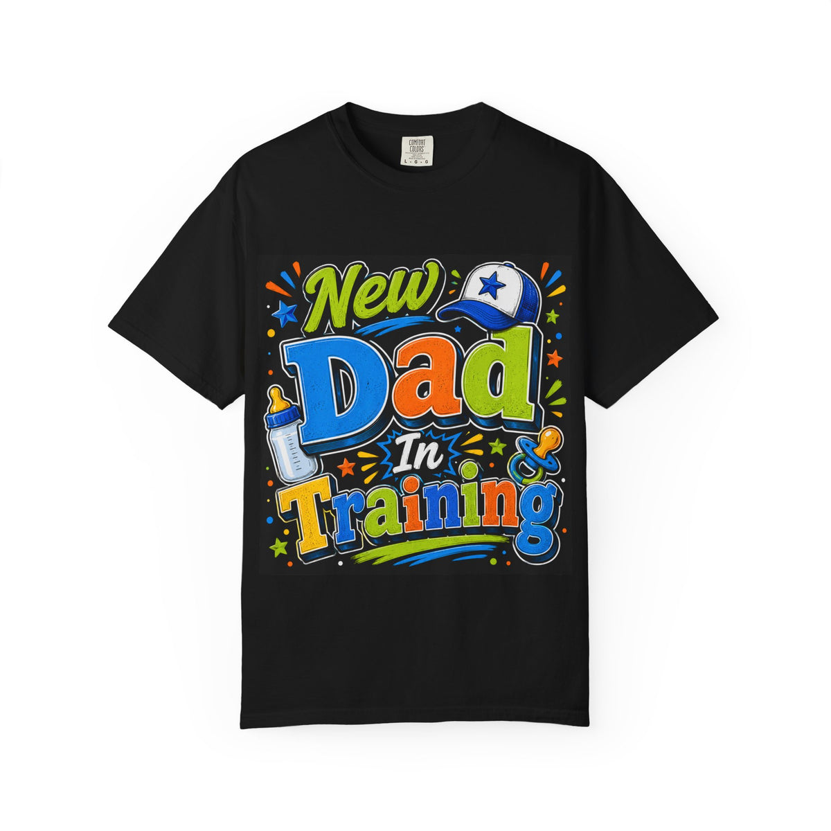 New Dad In Training T-shirt | Baby Bottle, Pacifier Design