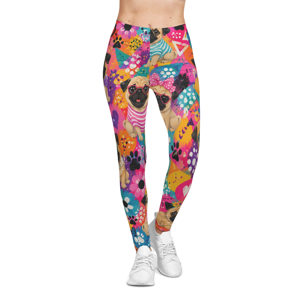Pug Party All-Over-Print Women's Leggings