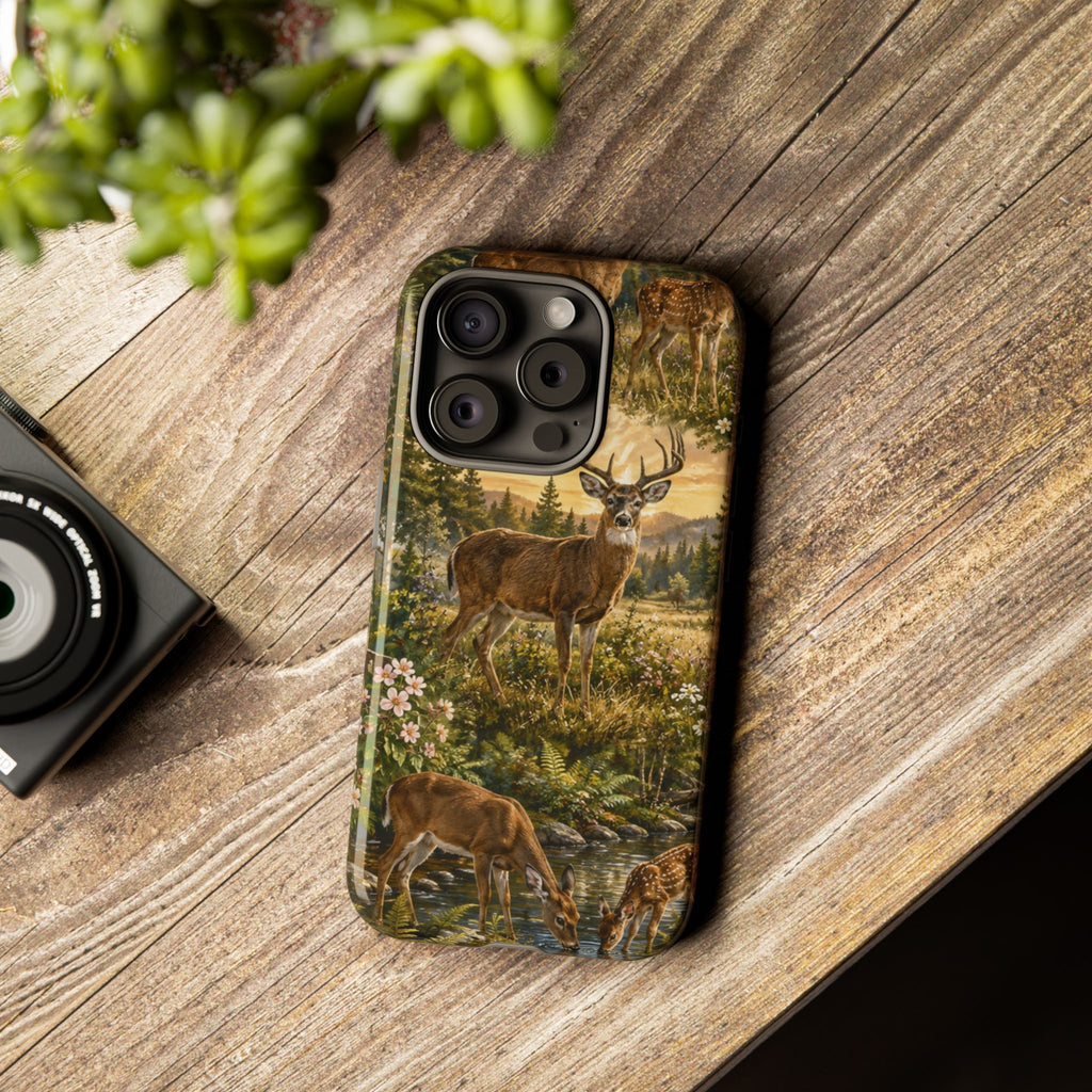 Deer Forest Phone Case — Woodland Bucks Nature iPhone Cover