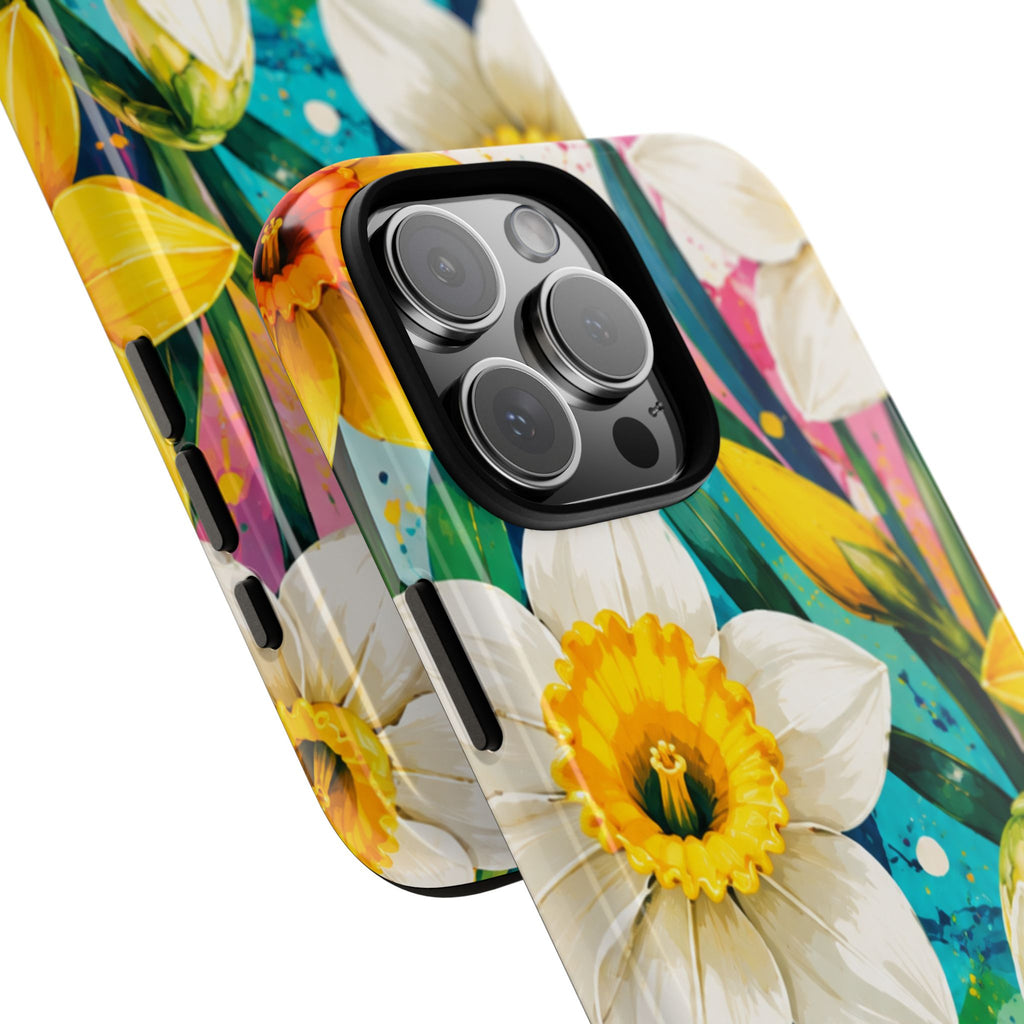 Daffodil Floral Phone Case — Bright Spring Garden Protective Cover