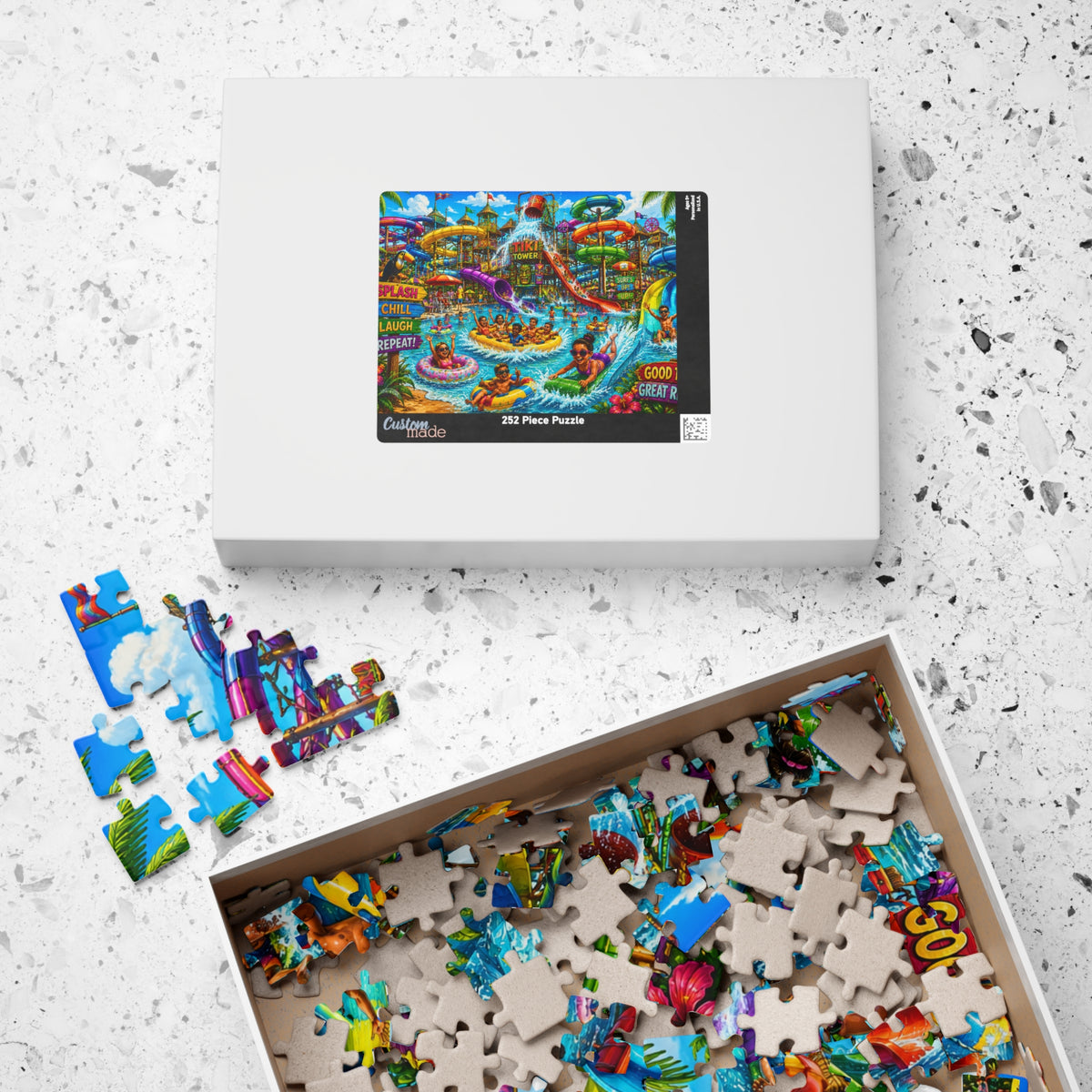Waterpark Adventure Puzzle 520-piece | Colorful Summer Scene