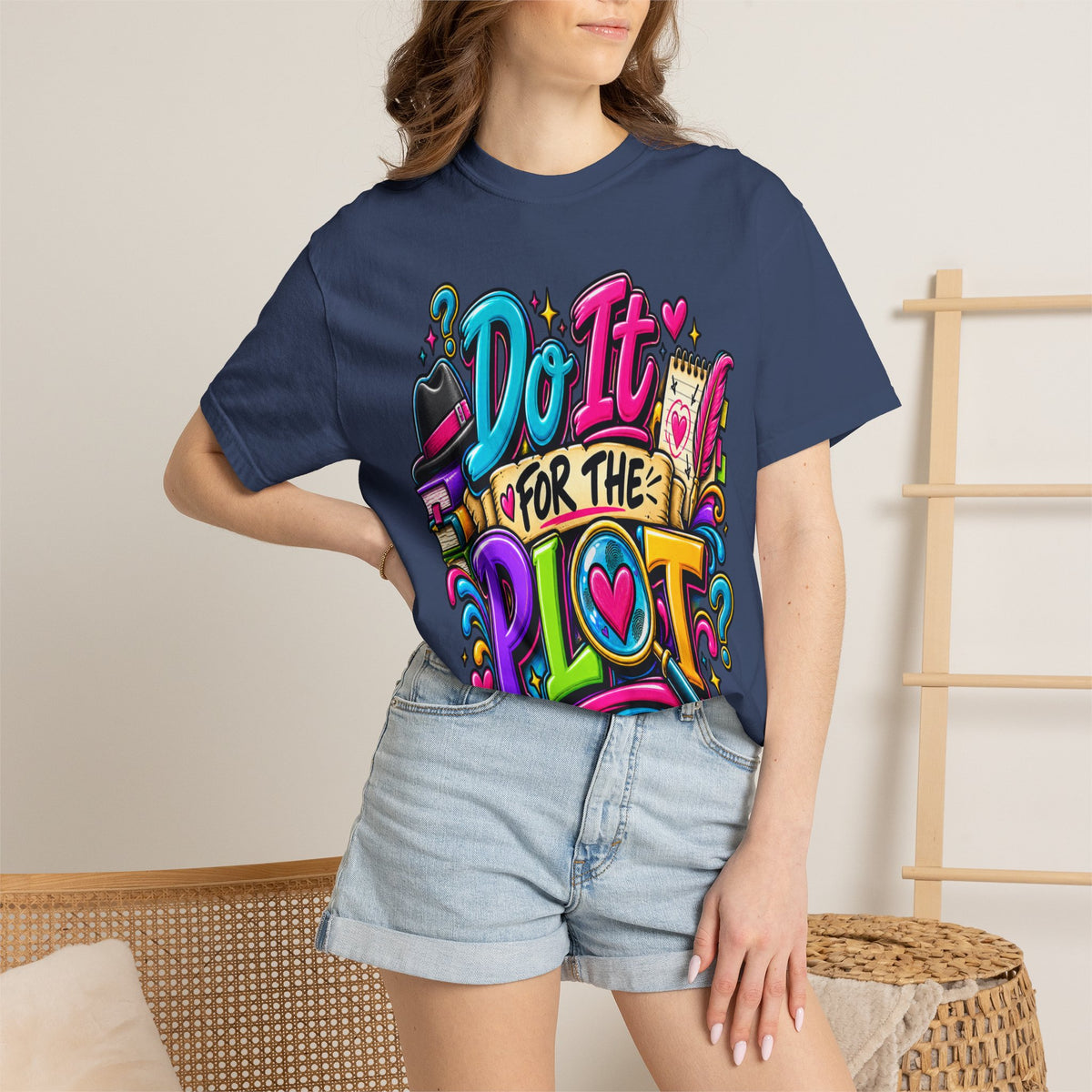 Do It For The Plot T-shirt | Book Lover Graphic Tee
