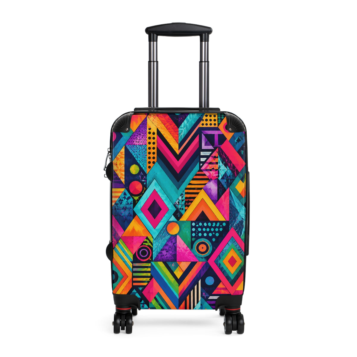 Colorburst Geometric Carry-On Suitcase