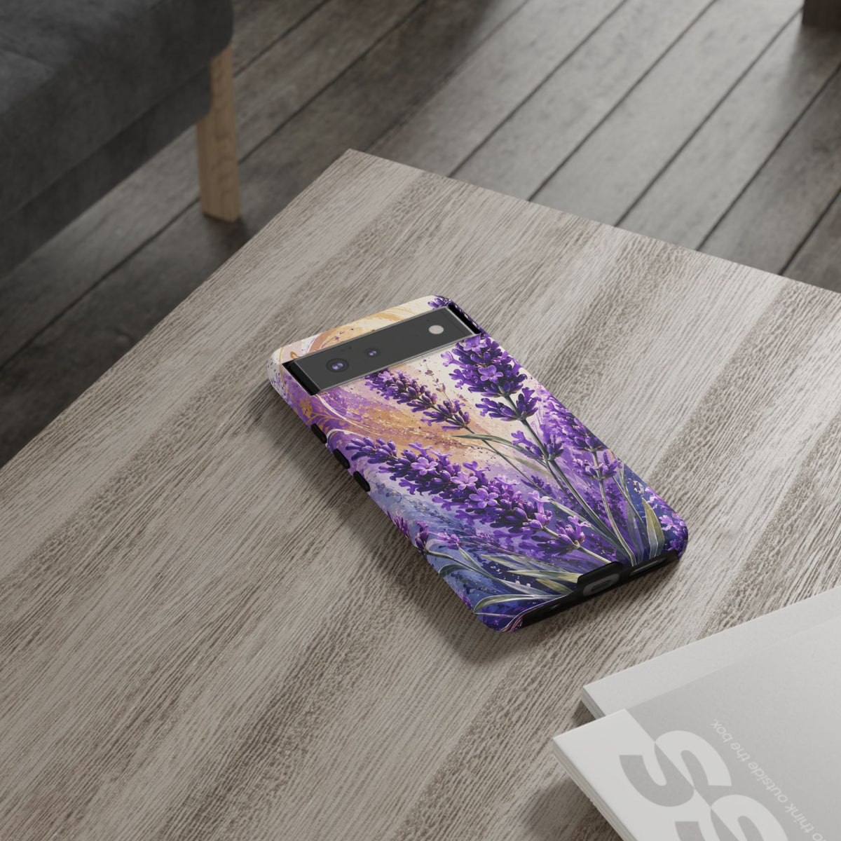 Lavender Bouquet Tough Phone Case — Protective Floral iPhone Case