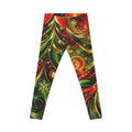 Christmas Swirl Leggings — Festive Holiday Tree Print