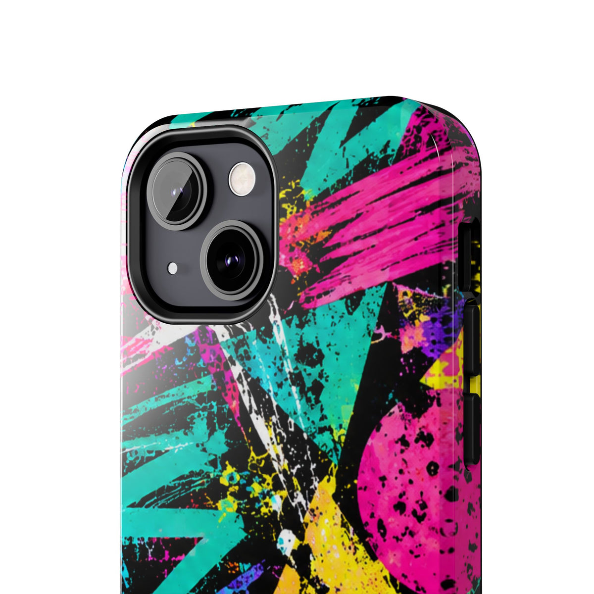 Tough Phone Case — Neon Graffiti Splash Protective Cover