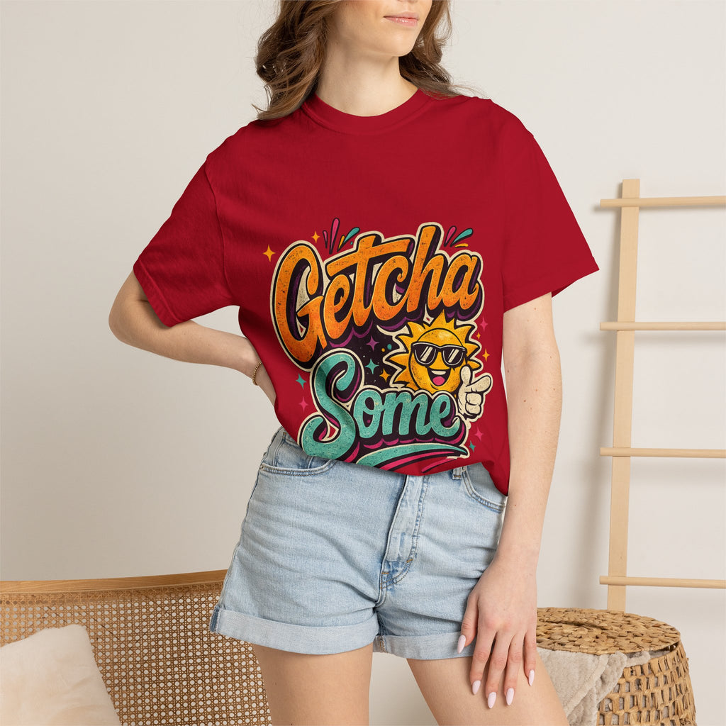 Getcha Some Sun Graphic T-Shirt | Retro Sun Illustration