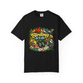 Birding Is Life T-shirt | Colorful Songbirds, Binoculars, Floral Design