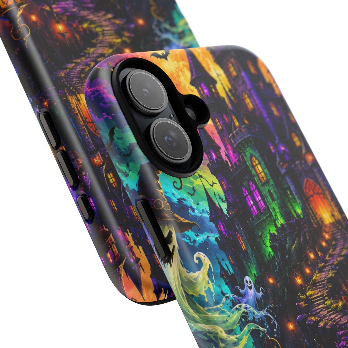 Halloween Haunted Castle Phone Case — Spooky Pumpkin & Ghost Tough Case