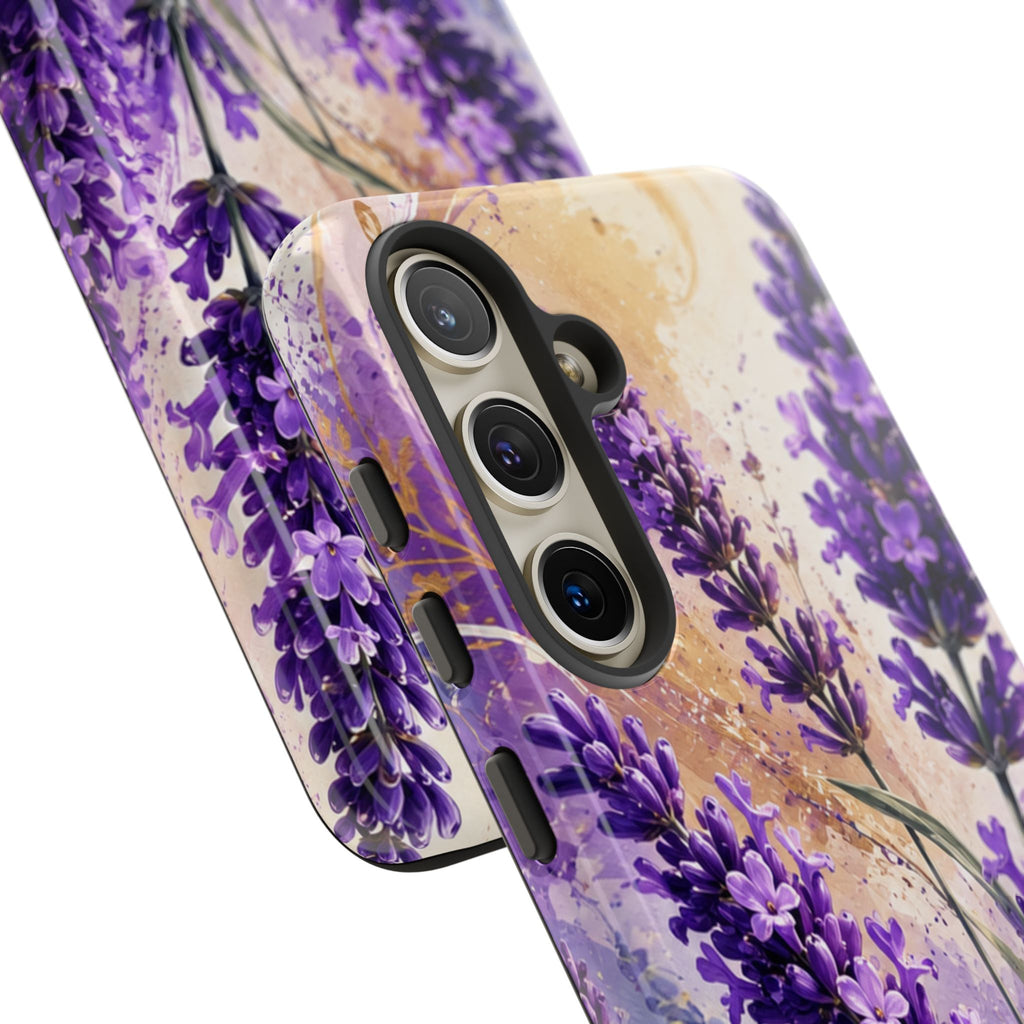 Lavender Bouquet Tough Phone Case — Protective Floral iPhone Case