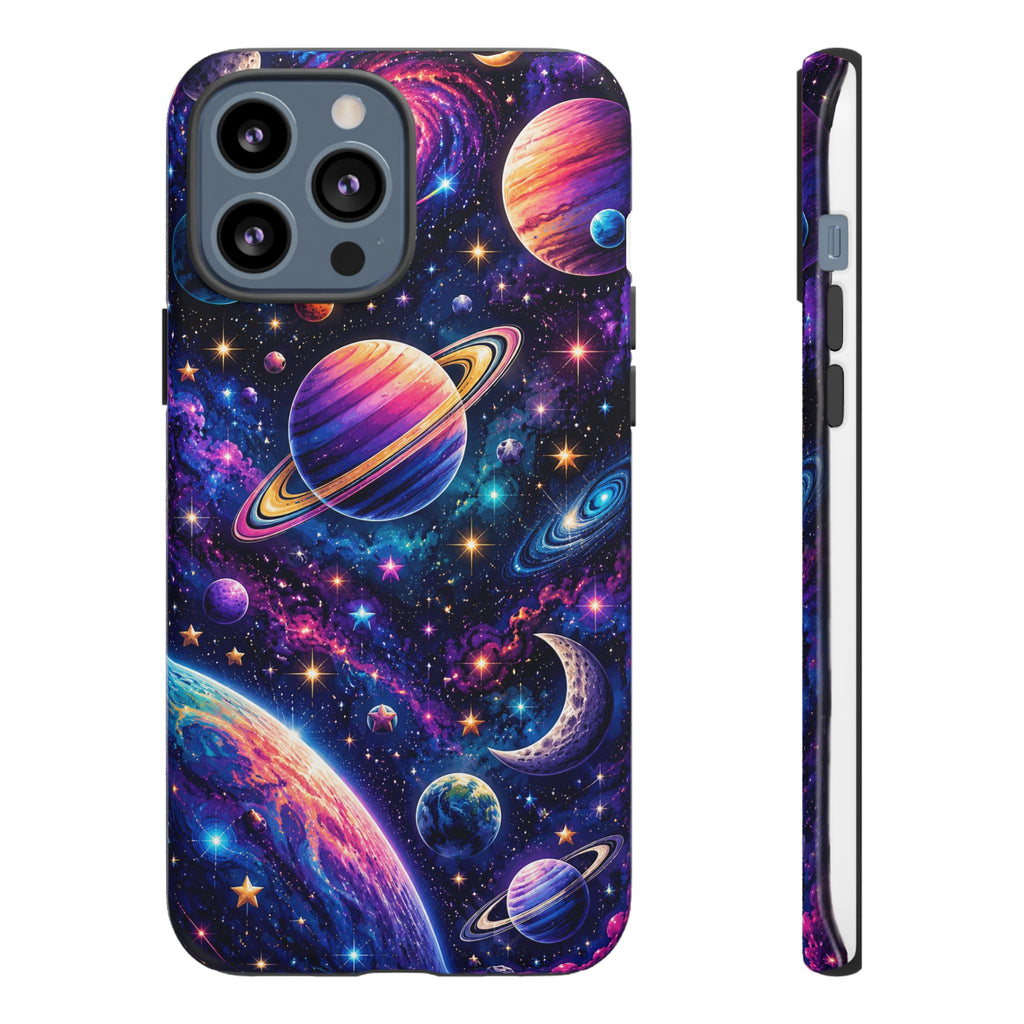 Colorful Galaxy Planets phone case | Tough Case